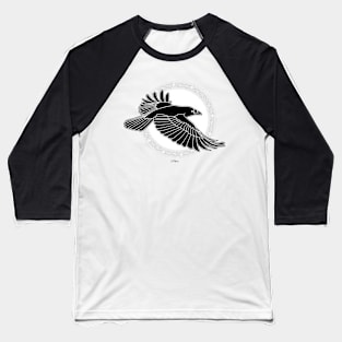 Crow Silhouette Baseball T-Shirt